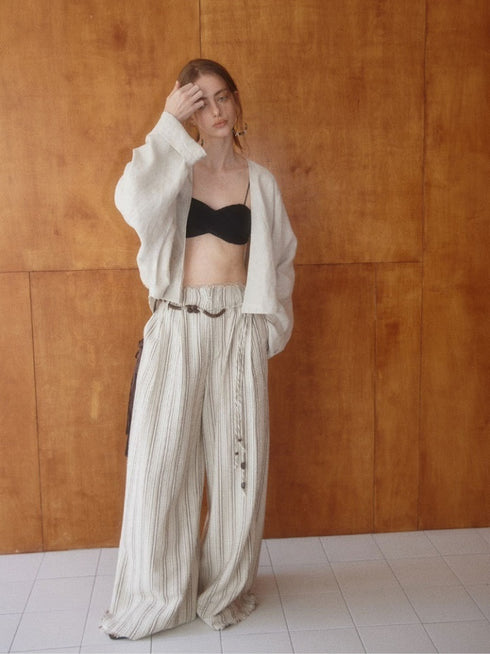 Eren Striped Linen Pants
